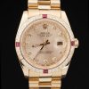 Rolex Datejust Automatic Men Champagne Dial Diamond Bezel