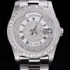 Rolex Daydate Automatic Men Diamond Dial steel strap