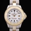 Rolex Yachtmaster Automatic Women White Dial and Steel strap