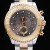 Rolex Yachtmaster II Automatic Men Grey Dial Steel Bracelet
