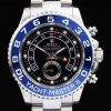 Rolex Yachtmaster II Automatic Men Black Dial Steel strap