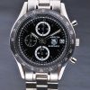 Tag Heuer Carrera Automatic Men Black Dial With Steel Case/Strap