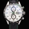 Tag Heuer Carrera Number Men White Dial With Pelle strap