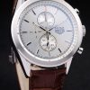 Tag Heuer Carrera Quartz Men White Dial With Pelle strap