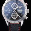 Tag Heuer Carrera Number Men Black dial with Pelle strap