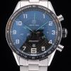 Tag Heuer Carrera Quartz Men Balck Dial with steel strap