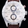 Tag Heuer Carrera Automatic Men White dial Pelle strap