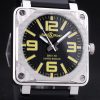 Bell and Ross BR 01-92 Automatic Men Black Dial Yellow Hour Markers