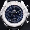 Breitling Bentley Automatic Men Black Dial Pelle strap