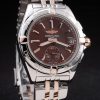 Breitling Chronomat Certifie Quartz Women Chocolate Dial Steel Strap
