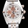 Breitling Chronomat Quartz Men steel strap White Dial