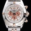 Breitling Chronomat Quartz Men White Dial stainless steel strap
