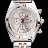Breitling Chronomat Quartz Men White Dial stainless steel strap