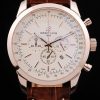 Breitling Navitimer Quartz Men Pink Dial Marrone Crocodile strap