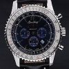 Breitling Navitimer Quartz Men Black Dial And Black Pelle strap