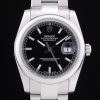 Rolex Datejust Automatic Men Black Dial With Argento steel bracelet
