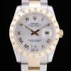 Rolex Datejust 36 Automatic Men White Dial Diamond Bezel And steel strap