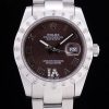 Rolex Datejust Automatic Men Coffee Dial And Argento steel strap