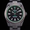 Rolex Milgauss Automatic Men Black Dial With Black Acciaio strap