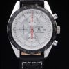 Tag Heuer Carrera Quartz Men White Dial With Black Pelle strap