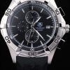 Tag Heuer Carrera Automatic Men Black Dial And Black Rubber strap