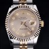 Rolex Datejust Automatic Men Two-Tone Champagne Dial With diamond hour numbers And steel Jubilee bracelet
