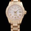Rolex Datejust Automatic Women White Dial Yellow Gold Stainless Steel bracelet