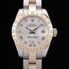 Rolex Datejust 34 Two-Tone Automatic Women White Dial Arabic Hour Numbers In Steel strap