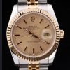 Rolex Datejust Automatic Men Two-Tone Champagne Dial Steel Strap