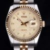 Rolex Datejust Automatic Men Champagne Dial In Syeel On Jubilee Bracelet
