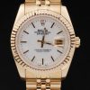 Rolex Datejust 36 Automatic Men White Dial In Yellow Gold On Jubilee Bracelet