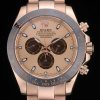 Rolex Daytona Automatic Men Watch Pink Dial In Rose Gold