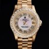 Rolex Lady-Datejust 28MM Automatic Yellow Gold Diamond Bezel And Dial With Roman Markers