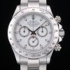 Rolex Daytona Automatic Men Steel White Dial With Baton Time Markers